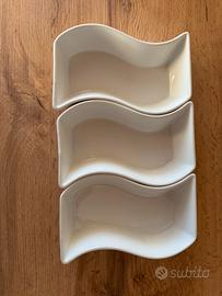 3 ciotole in ceramica