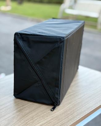 Scatole porta scarpe stoffa nera ikea x8