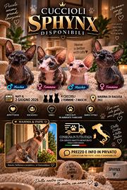 Cuccioli sphynx disponibili
