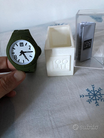 Orologio Too Late nuovo verde militare