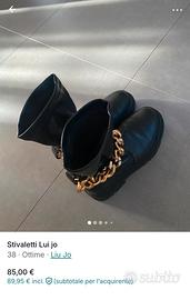 Stivaletti /scarpa Lujo con catena gioiello rimovi