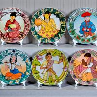 6 Piatti Villeroy Boch UNICEF Bambini del Mondo