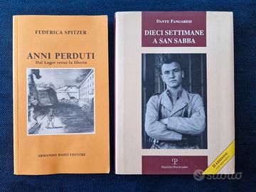 2 libri su olocausto deportazione e campi concentr