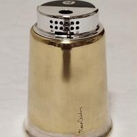 accendino da tavolo anni 70 ottone Pierre Cardin 