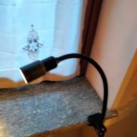 Lampada da tavolo vintage con clip