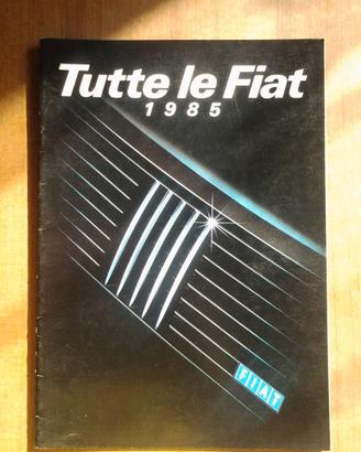 depliant Tutte le Fiat del 1986 20 pagine
