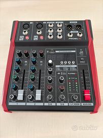Mixer PLAYMIX6 effetti interfaccia usb/bt nuovo