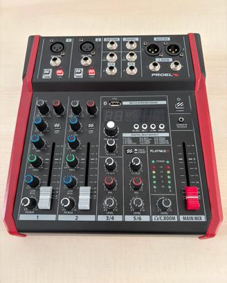 Mixer PLAYMIX6 effetti interfaccia usb/bt nuovo