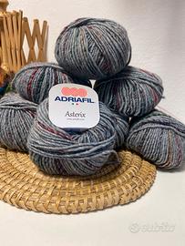 : Lotto 7 Gomitoli Lana Adriafil Asterix