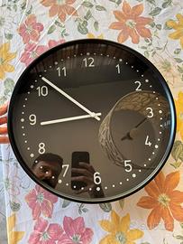 Orologio da parete IKEA BONDIS nero come nuovo