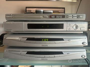 Decoder goldbox Philips + lettore DVD Philips