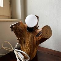 abat jour in legno artigianale- pezzo unico