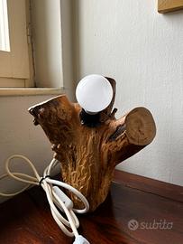 abat jour in legno artigianale- pezzo unico