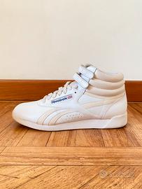 Reebok Freestyle Hi bianche e beige 38
