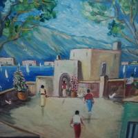 Dipinto:Marina in Costiera 