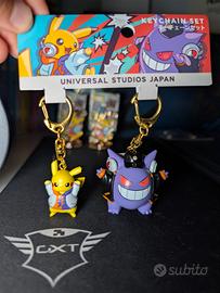Set Portachiavi Pokémon - Pikachu & Gengar DJ raro