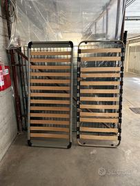 Rete letto con doghe legno