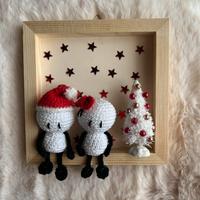 Quadro di natale amigurumi