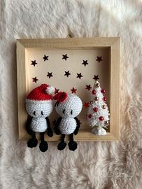 Quadro di natale amigurumi