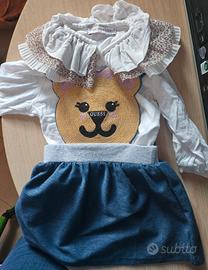  Completo bambina 12 mesi Guess/ Monnalisa