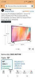 Samsung Smart TV 50 pollici