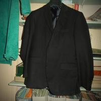 Completo fresco lana uomo nero