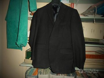 Completo fresco lana uomo nero