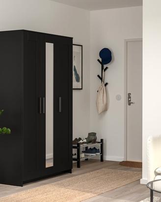 Armadio IKEA Brimnes a ante, nero, 117x50x190 cm