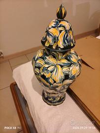 Vaso ceramica Tasca Nove orchidee 