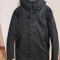 Parka imbottito nero Scervino Street – cappuccio