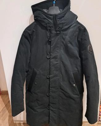 Parka imbottito nero Scervino Street – cappuccio