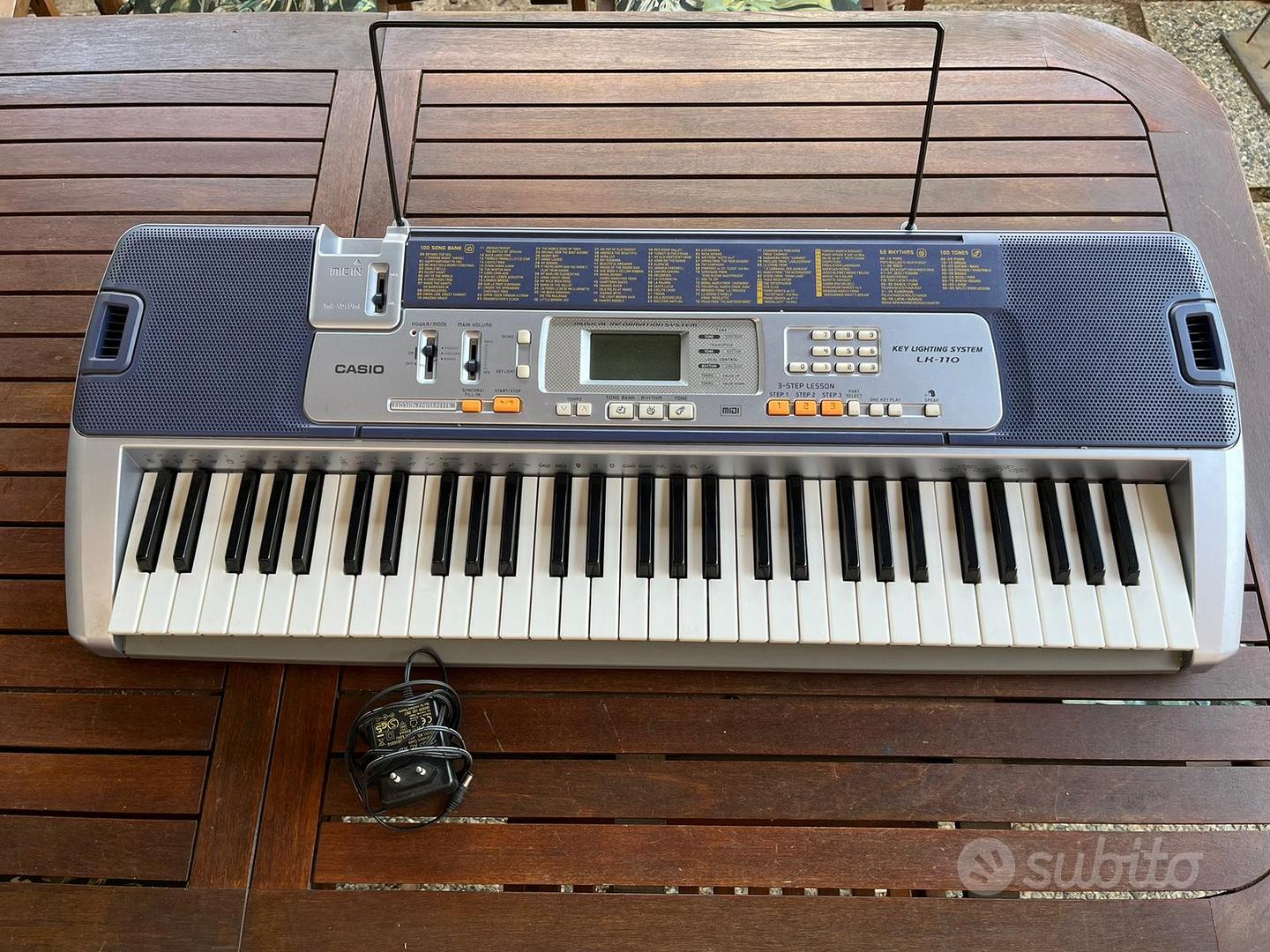 Adattatore 9v Per Cavo Alimentazione Tastiera Casio LK-110 LK - Foto 9