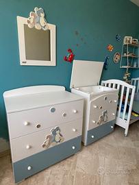 Cameretta per bimbo Erbesi con orsetto