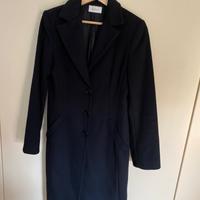 Cappotto nero Caractère collo sportivo tg. 40
