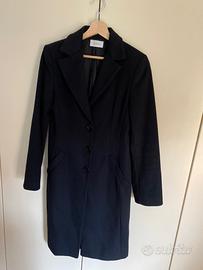 Cappotto nero Caractère collo sportivo tg. 40