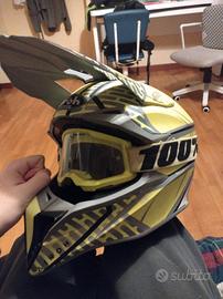 casco airoh helmet da enduro + maschera 100% 