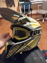casco airoh helmet da enduro + maschera 100% 