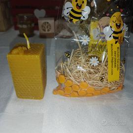 candele artigianali in pura cera d'api