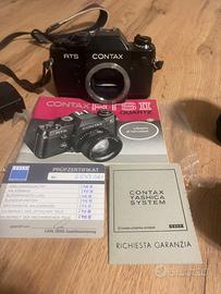 Contax RTS II Quartz+50mm f1.4 e 85mm f1.4+Motore