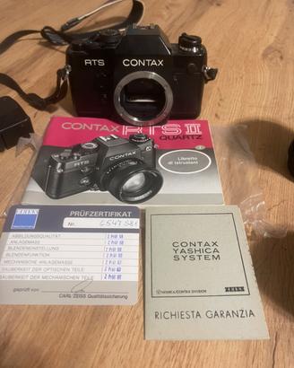 Contax RTS II Quartz+50mm f1.4 e 85mm f1.4+Motore