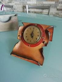 da scrvania OROLOGIO- porta lettere ARGENTO