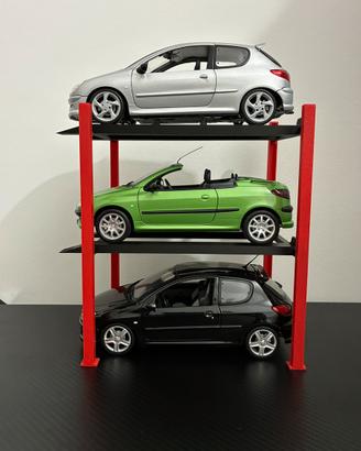 Ponte espositore auto triplo 1/18