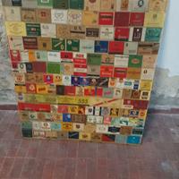 Pannello marche di scatole sigarette