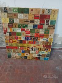 Pannello marche di scatole sigarette