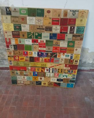 Pannello marche di scatole sigarette