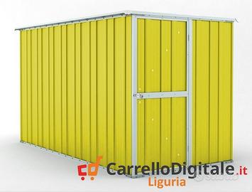 deposito attrezzi giardino 175x307cm 5,4mq giallo