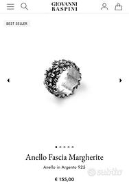 Anello Fascia Margherite - Giovanni Raspino Ag925