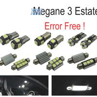 KIT 15 LAMPADE LED INTERNE PER RENAULT MEGANE III 