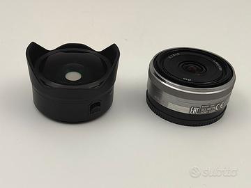 Sony SEL16F28 16mm f/2.8 + fisheye VCL-ECF2