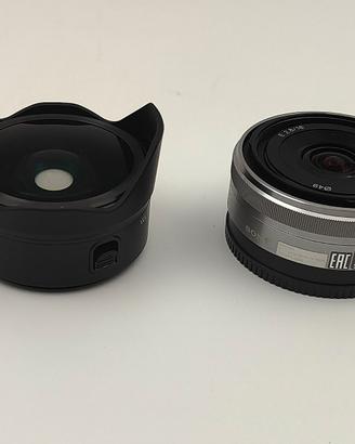 Sony SEL16F28 16mm f/2.8 + fisheye VCL-ECF2